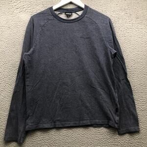 Patagonia P-6 Logo Lightweight Crew Sweatshirt Mens Small Graphic Navy 39485